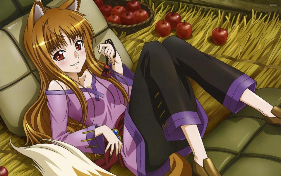 Spice and wolf wallpaper holo 6